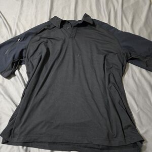 5.11 Tactical Polo Shirt Men’s Large Black Solid Performance Casual Short Sleeve